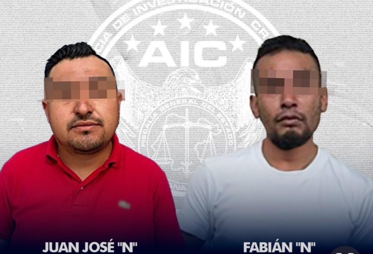 Detienen a dos sujetos acusados de privación de la libertad y robo calificado