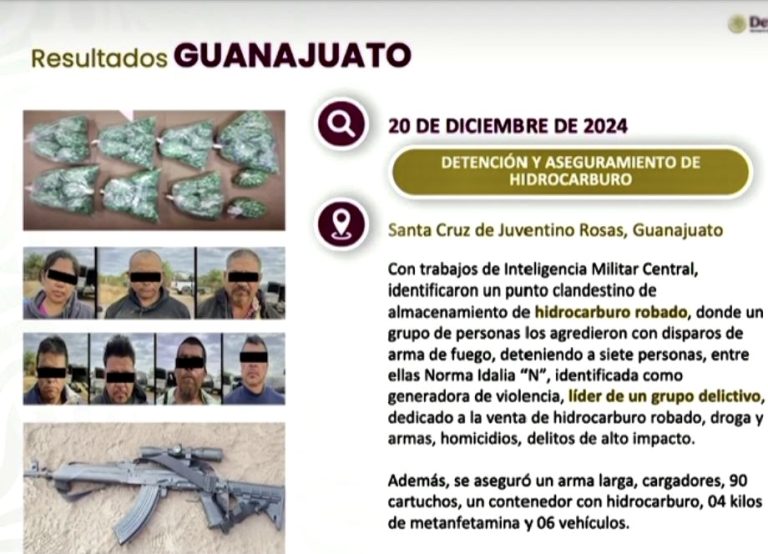 Detienen a “la italiana” en Guanajuato