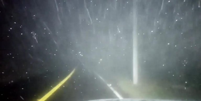 Cae aguanieve en el noreste de Guanajuato