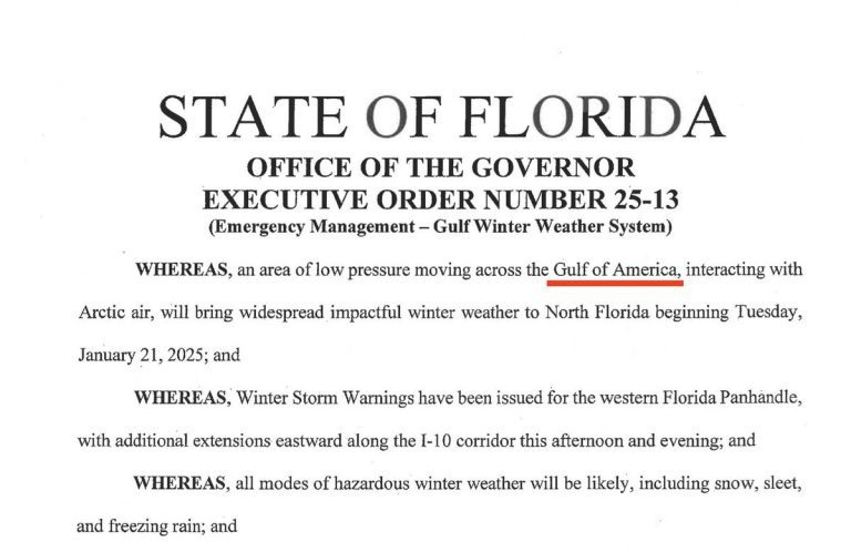 Firma Trump decreto para cambiar el nombre al Golfo de México