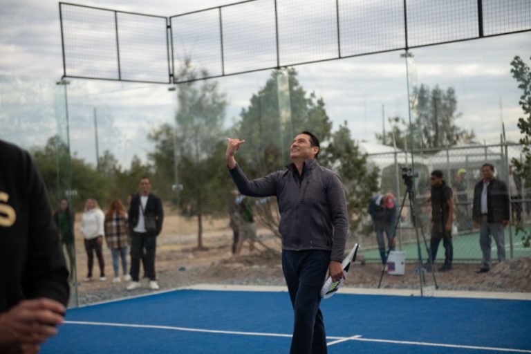 INAUGURA PRESIDENTE SANMIGUELENSE NUEVO BOSQUE DEPORTIVO