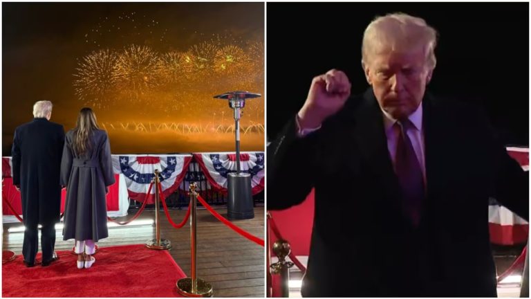 Trump celebra su regreso al poder con ‘bailecito’ y fuegos artificiales