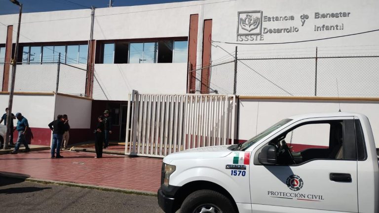 Evacúan guardería del ISSSTE