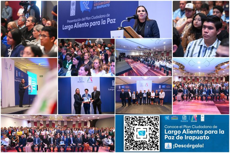 PRESENTAN PLAN CIUDADANO DE LARGO ALIENTO PARA LA PAZ DE IRAPUATO