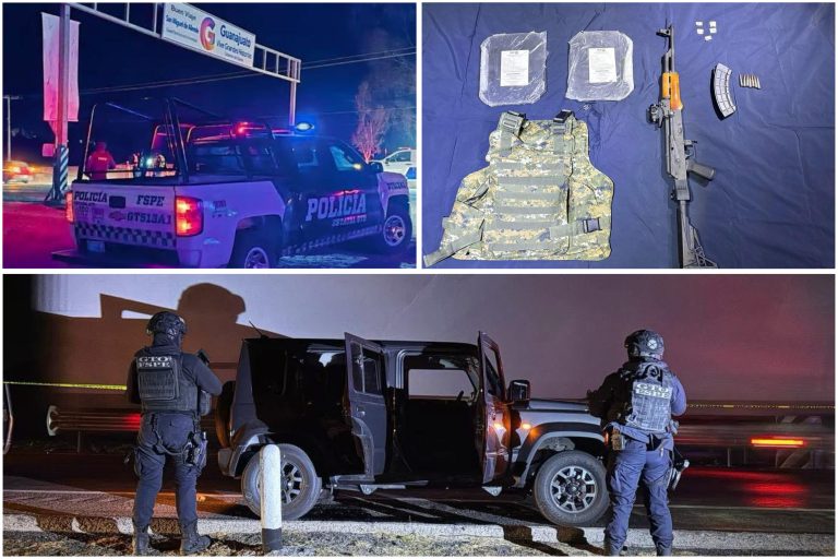Policías estatales frustran robo de camión con vehículos nuevos en la autopista Salamanca-León