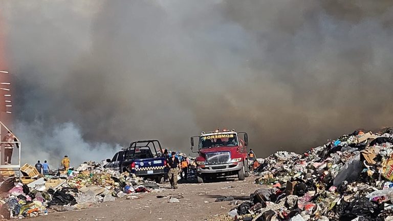 Se incendia tiradero municipal de Cortazar