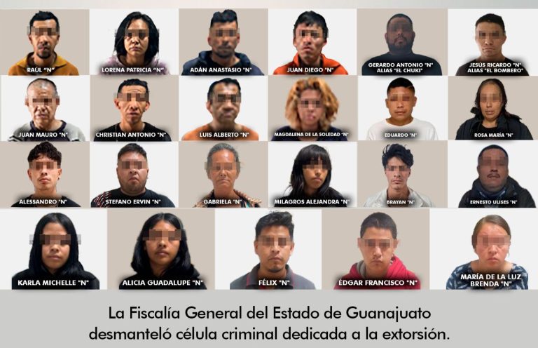 Desarticulan célula criminal dedicada a la extorsión en Irapuato