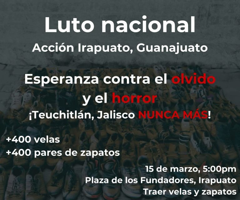 Proponen colectivos luto nacional en protesta a campo de exterminio de Jalisco
