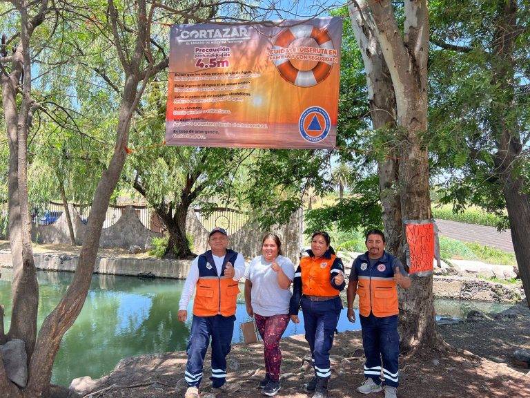 Realiza Protección Civil rondines preventivos en cuerpos de agua de Cortazar