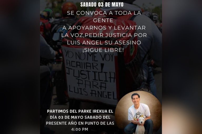 Familiares de motorepartidor asesinado convocan a movilización para exigir detención del responsable