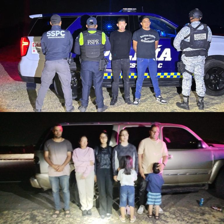 Detienen a traficantes de personas