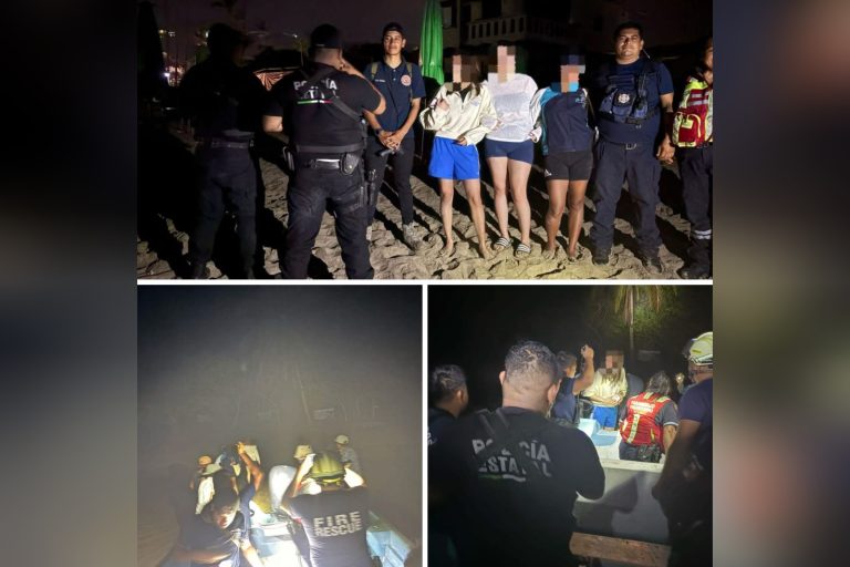 Rescatan a 3 mujeres guanajuatenses que se perdieron en Compostela, Nayarit
