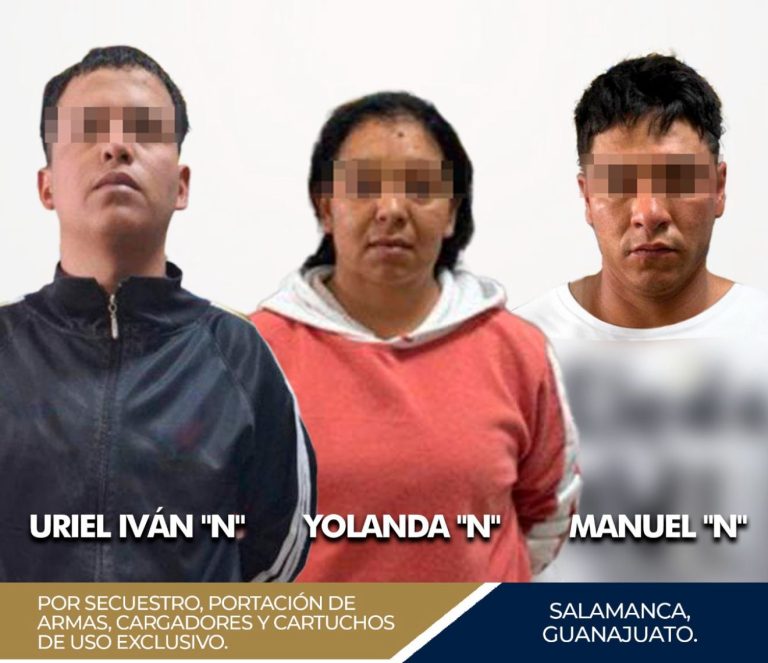 Capturan a célula delictiva y liberan a joven secuestrada en Salamanca