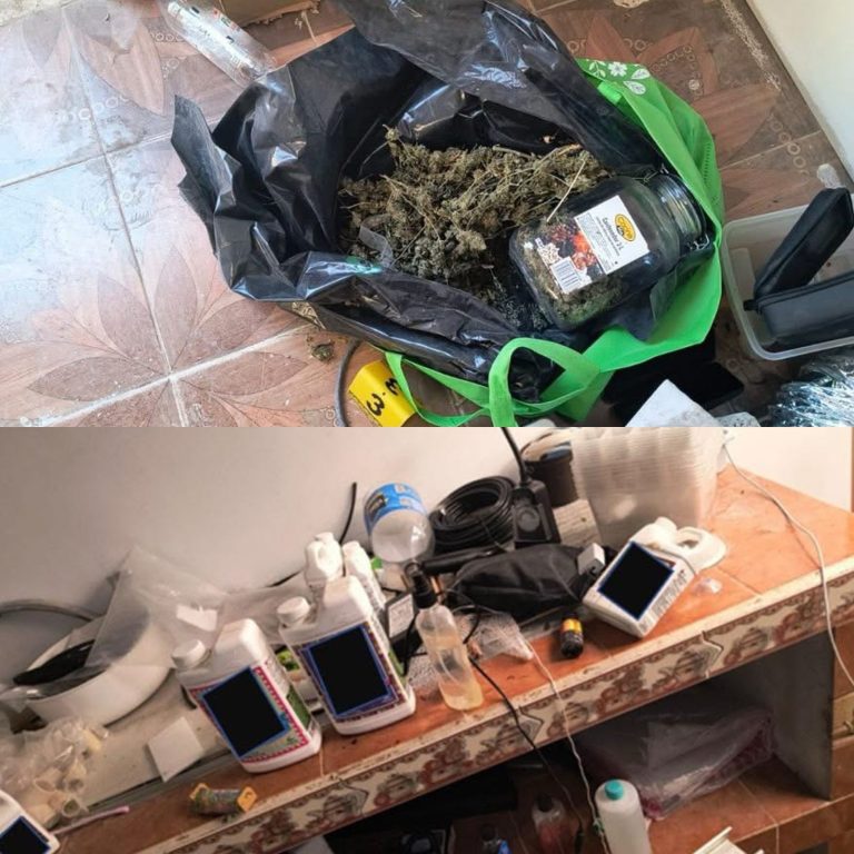 Decomisan armamento y drogas en Villagrán