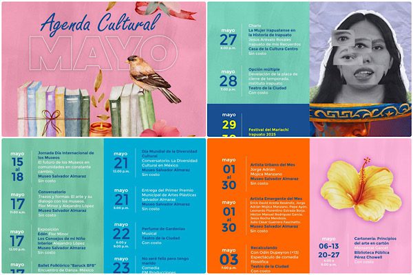 TIENE MAYO GRAN VARIEDAD DE EVENTOS CULTURALES