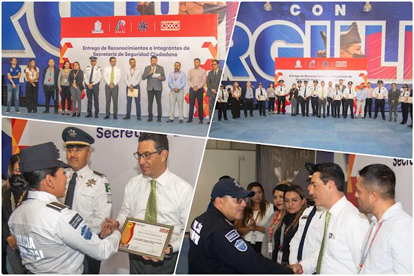 RECONOCE EMPRESA OXXO LABOR DE POLICÍA MUNICIPAL