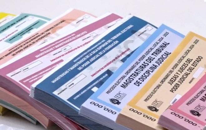 Confirma INE robo de 25 paquetes con 131 mil boletas para la elección judicial en Chiapas