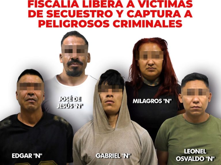 Tras rescate Luna Carolina y otra víctima de secuestro en Irapuato, hubo cinco detenidos
