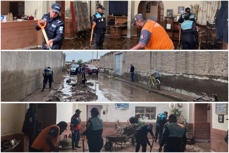 Activan brigada interinstitucional para brindar apoyo a la población afectada por inundación en Ocampo