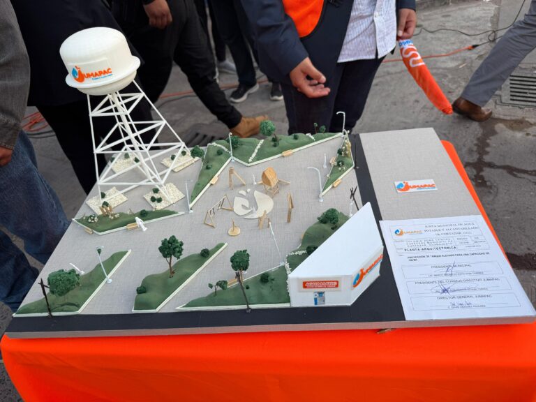 Inicia Jumapac construcción de tanque elevado y plazoleta en zona centro
