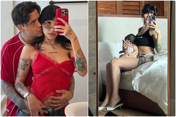 CAZZU REVELA QUE NO PLANEABA SER MADRE, PERO EL AMOR POR CRISTIAN NODAL LO CAMBIÓ TODO