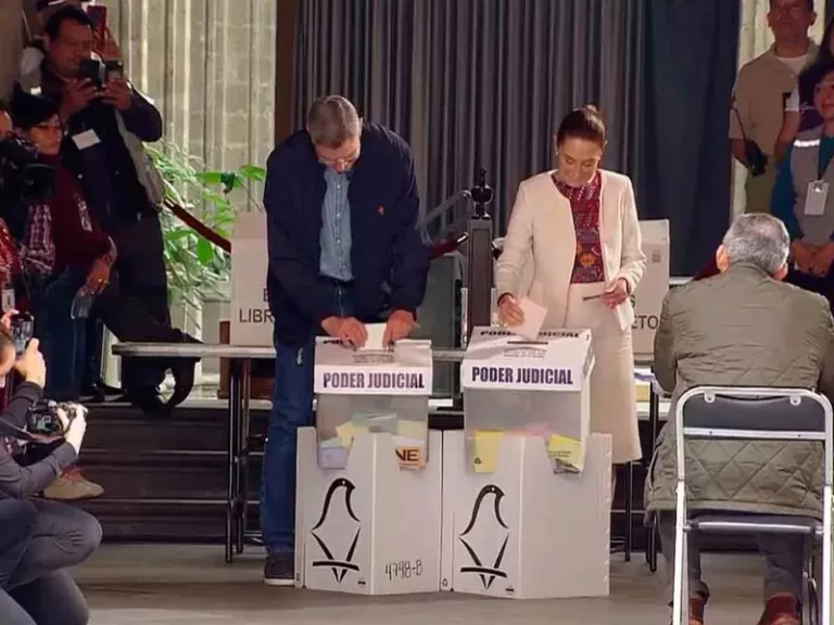 Claudia Sheinbaum vota en elección del Poder Judicial; ‘¡Que viva la democracia!’