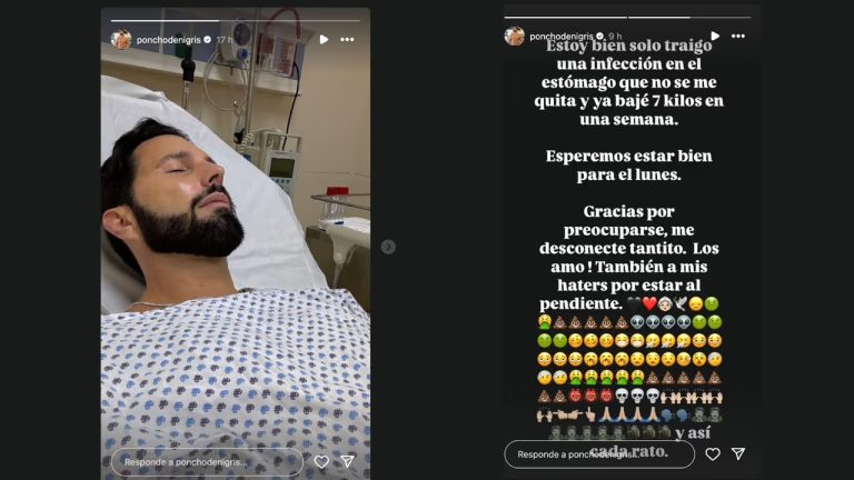 Poncho de Nigris hospitalizado por fuerte infección estomacal