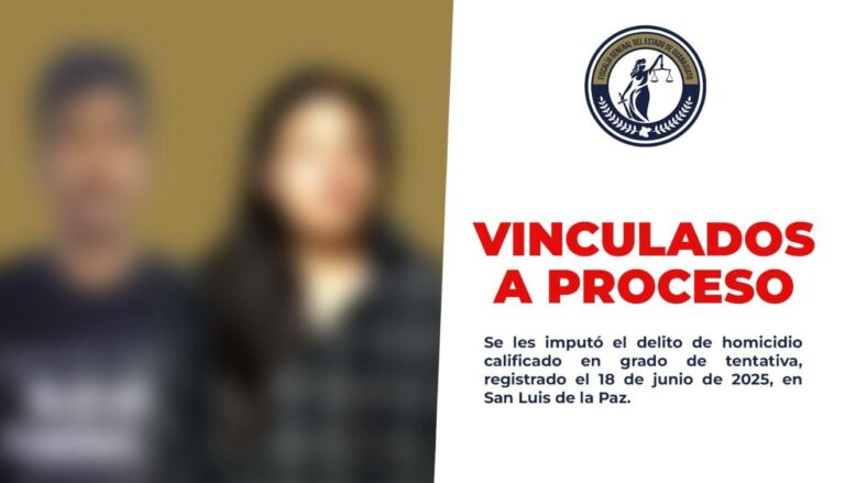 Pareja es vinculada a proceso por intento de homicidio en San Luis de la Paz
