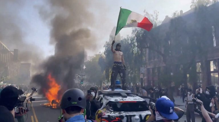 Protestas de mexicanos encienden Los Ángeles