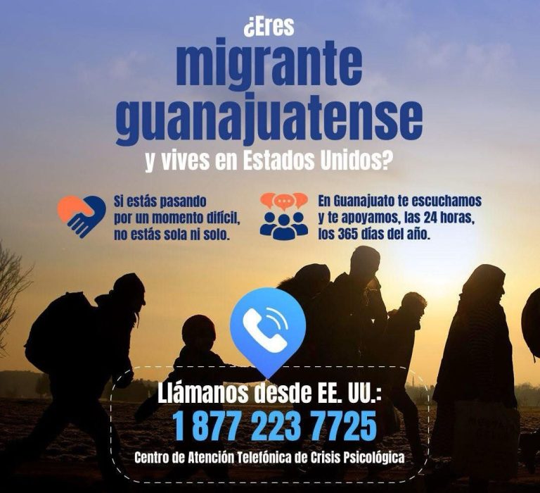 Migrantes acuden a línea de crisis psicológica