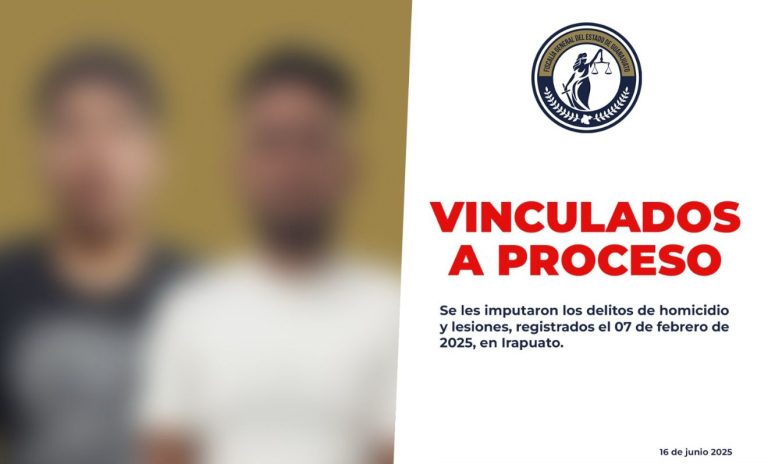Detienen a dos sujetos por homicidio y lesiones en Irapuato; quedan vinculados a proceso