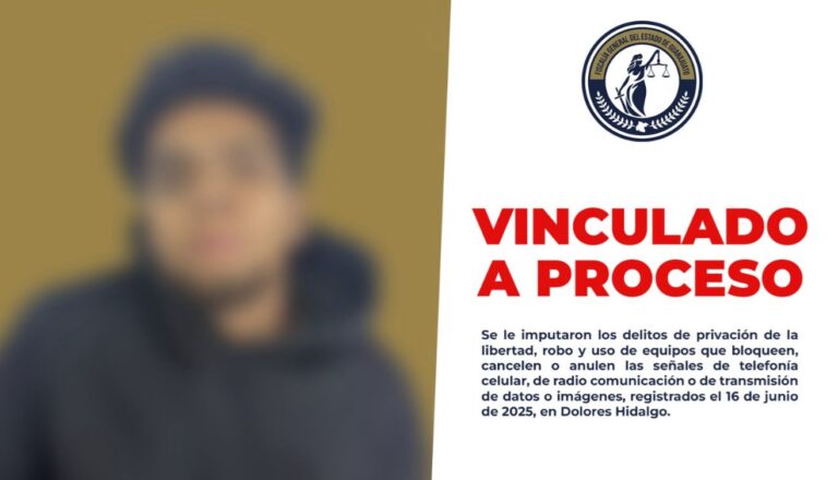 Cae presunto secuestrador tras persecución en Dolores Hidalgo y lo dejan en prisión preventiva