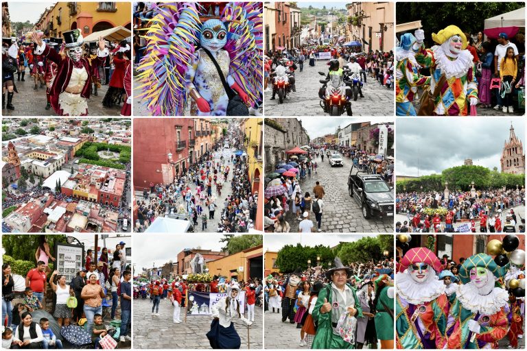 Convite de Locos 2025 llena de alegría y tradición las calles de San Miguel de Allende