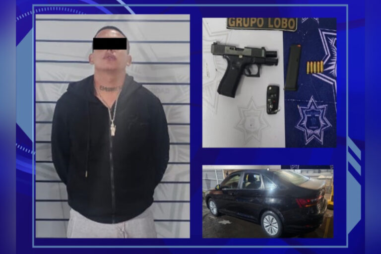 Policía de Irapuato detiene a hombre con arma de fuego