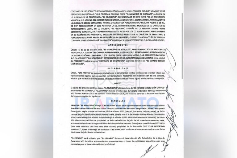 Irapuato está de regreso en la Liga Expansión; entregan a la FMF contrato que cede uso del Estadio SLCH