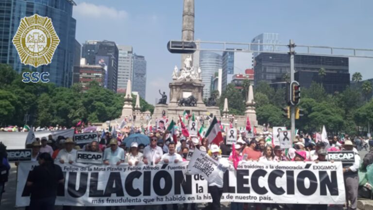 Marchan por la anulación de la elección judicial: ‘Es la más fraudulenta en la historia’