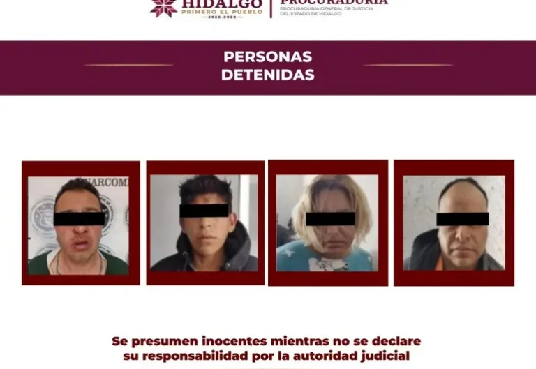 Caen cuatro personas por secuestrar y matar a policía en Hidalgo