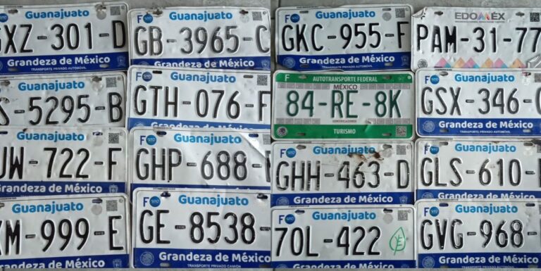 Transito de Irapuato recupera 16 placas de circulación desprendidas de vehículos durante encharcamientos