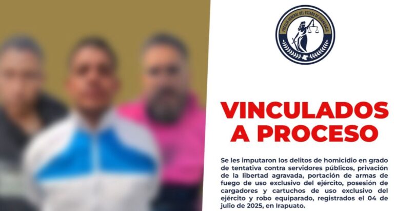 Vinculan a proceso a 3 que levantaron a irapuatense y se enfrentaron a personal de FSPE