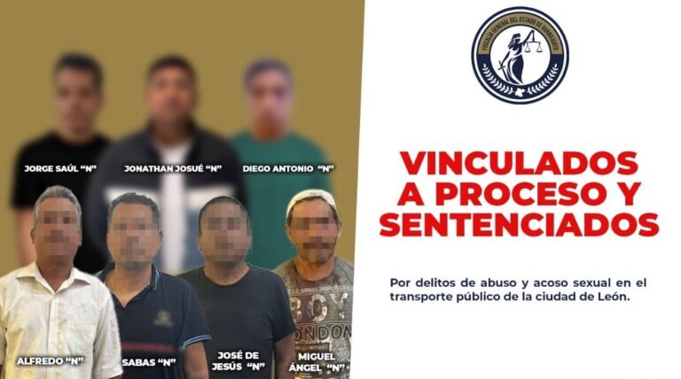 Fiscalía de Guanajuato detiene y vincula a proceso a agresores sexuales en transporte público de León