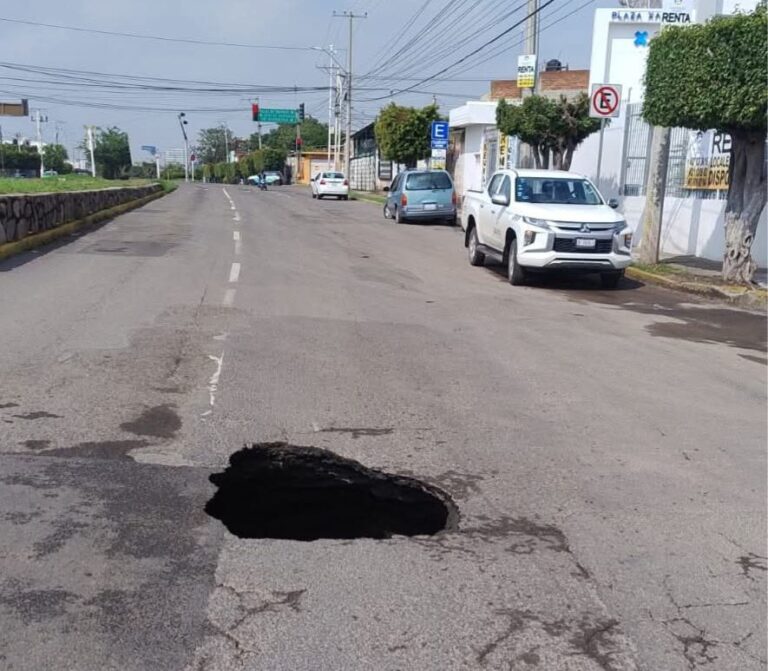 Aparece un nuevo socavón en Irapuato