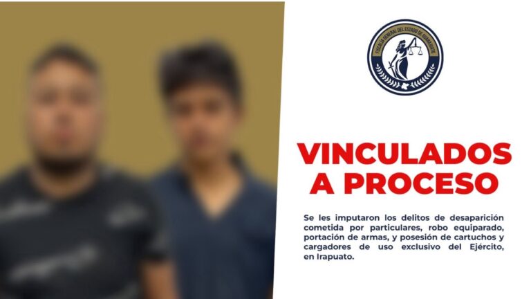 Detenidos por mantener secuestrada a una persona en Irapuato, están en la cárcel