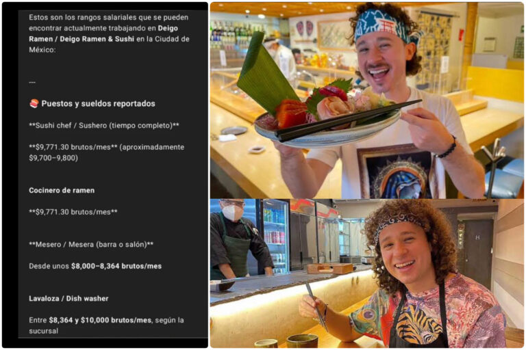 EXHIBEN A LUISITO COMUNICA POR BAJOS SUELDOS EN SU RESTAURANTE DEIGO RAMEN