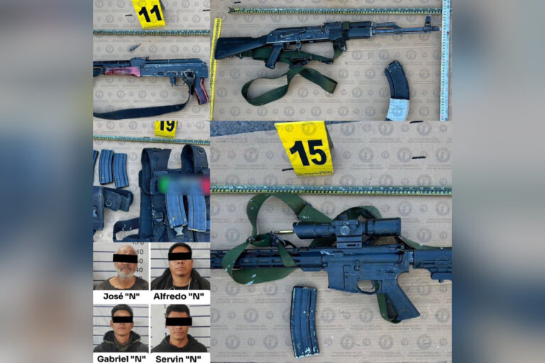 Vinculan a proceso a los 4 hombres detenidos en Irapuato que transportaban dos cadáveres y armamento de uso exclusivo