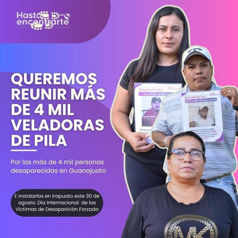 Hasta Encontrarte instalará 4 mil veladoras en Irapuato en homenaje a personas desaparecidas