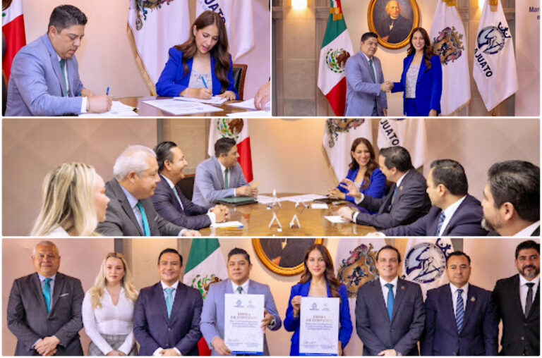 Firman Guanajuato y San Luis Potosí convenio de colaboración en materia de seguridad.