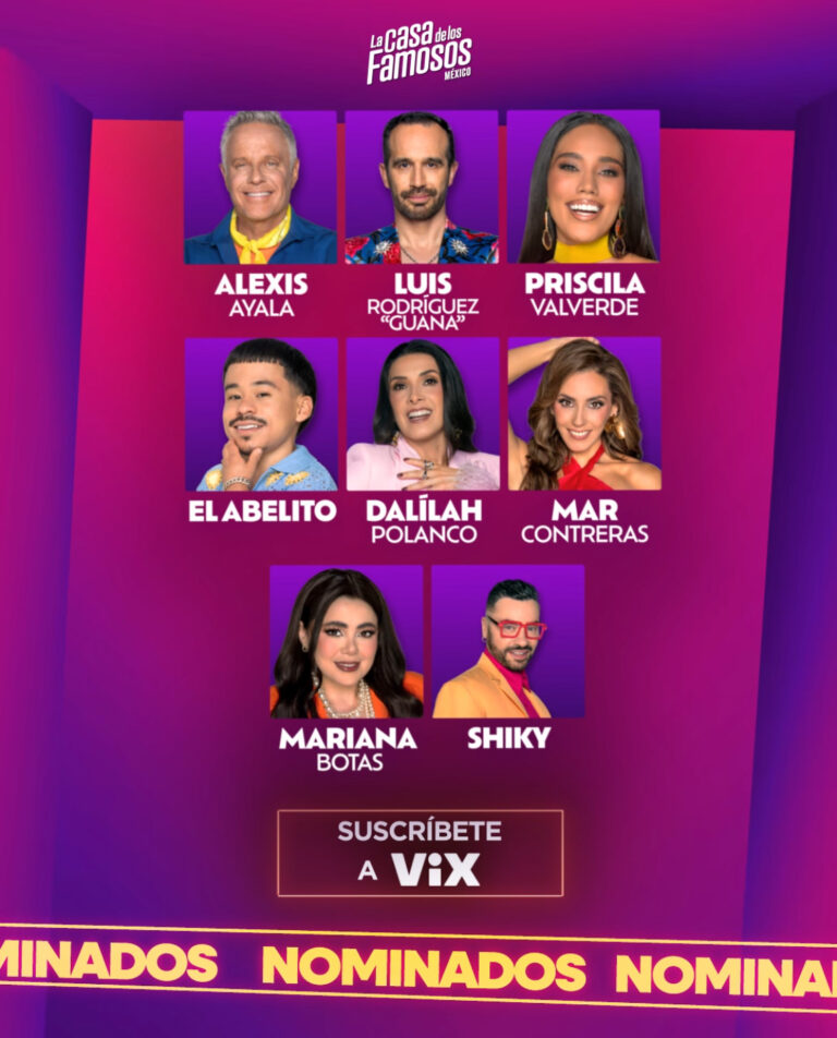 OCHO FAMOSOS EN RIESGO TRAS LA CUARTA GALA DE NOMINACIÓN EN LA CASA DE LOS FAMOSOS MÉXICO
