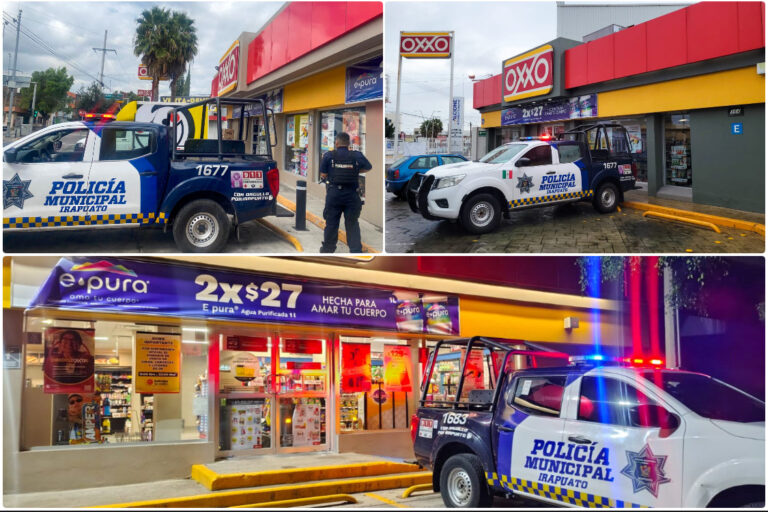 POLICÍA MUNICIPAL DE IRAPUATO HA LOGRADO DETENER A 20 SUJETOS RELACIONADOS CON EL ROBO A TIENDAS DE CONVENIENCIA