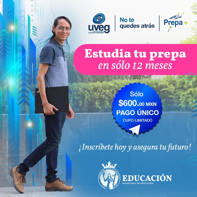 Llega UVEG Prepa +: Termina tu bachillerato en 12 meses