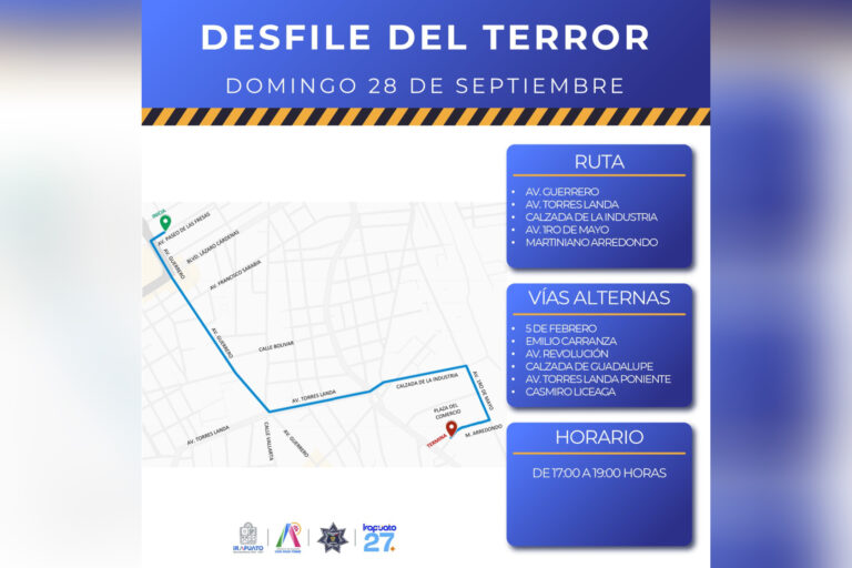 SSC Irapuato anuncia operativo vial por desfile del terror